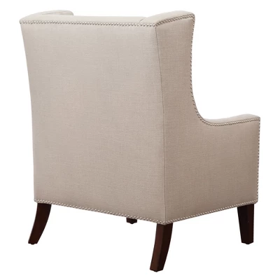 Colette Wing Chair Linen - Image 3