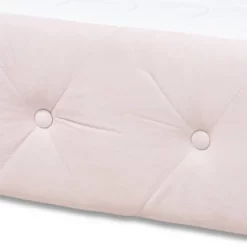 Amaya Velvet Daybed With Trundle - Baxton Studio