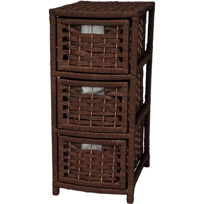 Oriental Furniture 25" Natural Fiber Occasional Chest Of Drawers - Image 3