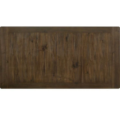 78" Fedele Dining Table Weathered Oak/Cream Finish - Acme Furniture - Image 4