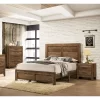 3pc Queen Quail Transitional Bedroom Set Rustic Light Walnut - HOMES: Inside + Out