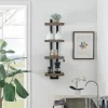 36" X 11" 4 Tier Ladder Bracket Floating Wall Shelf Unit - Danya B.