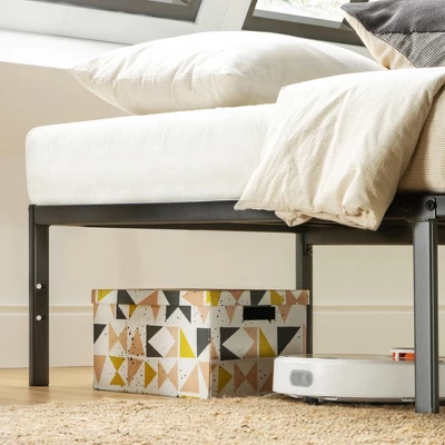 14" Classic Metal Platform Bed Frame Black - Mellow - Image 3