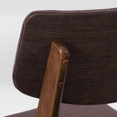 6pc Branson Wood Dining Set With Bench Walnut Stain - CorLiving - Image 6