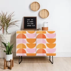 ThirtyOne Illustrations Tangerine Credenza - Deny Designs