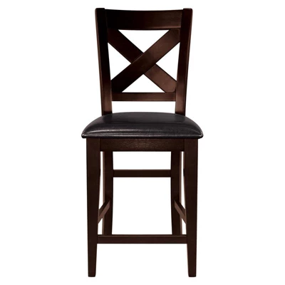 Crown Point Wood Counter Height Stools In Espresso (Set Of 2) - Lexicon - Image 2