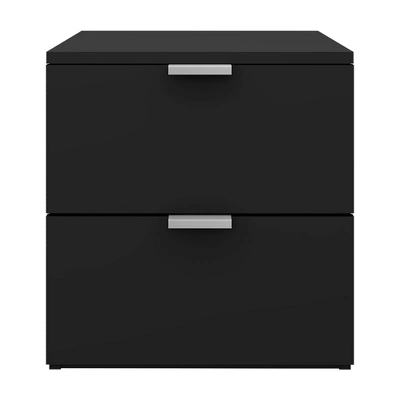 Delmar Wood 2 Drawer Nightstand Matte Black - Hillsdale Furniture - Image 2