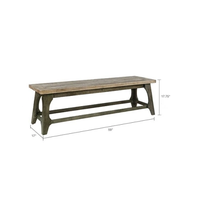 Oliver Dining Bench Gray - Image 6