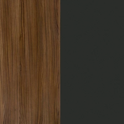 2pc Full Neptune Bedroom Set Walnut/Charcoal - Nexera - Image 3