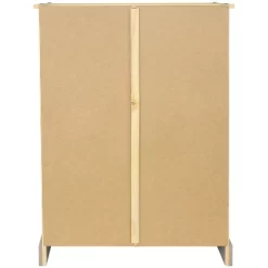 Sunnydaze Decor Sunnydaze 2-Door, 2-Shelf Accent Cupboard - Solid Pine - Gray - 43" H