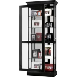 Howard Miller 680477 Howard Miller Berends Curio Cabinet 680477 Black Satin