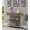 Tucson 1 Drawer Console Table With Shelves Driftwood/White - Breighton Home