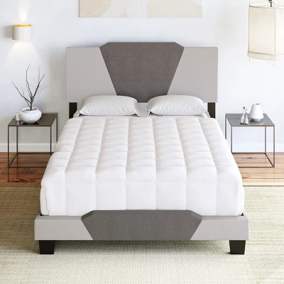 Sydney Two-Tone Linen Upholstered Platform Bed - Eco Dream - Image 4