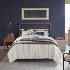 Full/Queen Kirkland Metal Headboard With Frame Aged Pewter - Hillsdale Furniture