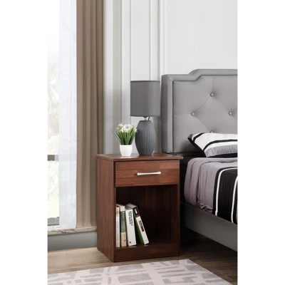 Passion Furniture Lindsey 1-Drawer Nightstand (24 In. H X 16 In. W X 18 In. D) - Image 4