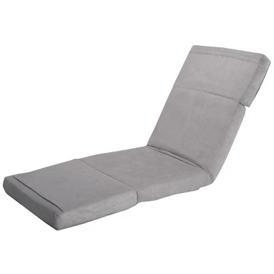 Tangkula Fold Down Chair Convertible Couch GrayBlack - Image 3