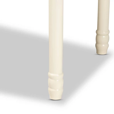 Mahler Wood 1 Drawer Console Table White - Baxton Studio - Image 5