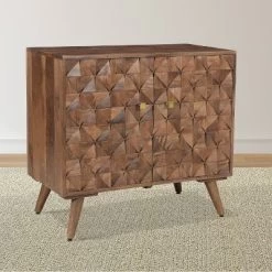 Veneto Accent Cabinet Walnut - Steve Silver Co.