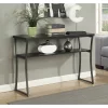 X Calibur Console Table Espresso/Slate Gray - Breighton Home