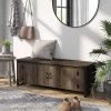 Shash Farmhouse Storage Bench Reclaimed Oak - MiBasics