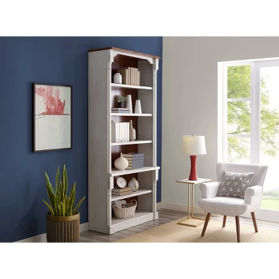94" Durham Open Bookcase White - Martin Furniture - Image 3
