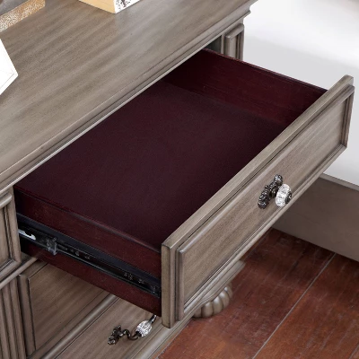 3pc Pennings Traditional Bed Set With 2 Nightstands Gray - HOMES: Inside + Out - Image 6