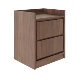 Corsica Swing Door Nightstand Walnut - Eco Dream