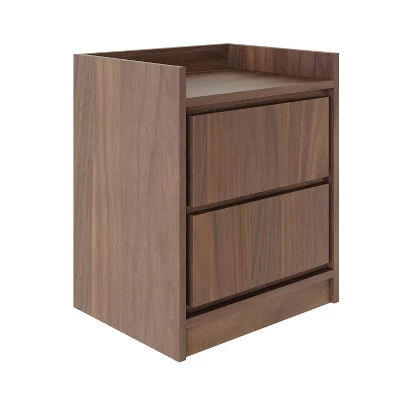 Corsica Swing Door Nightstand Walnut - Eco Dream