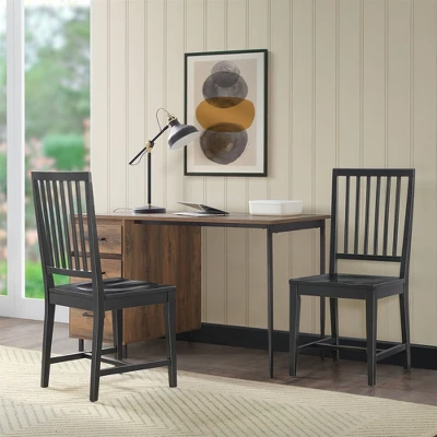 Set Of 2 Vienna Wood Dining Armless Chairs - Alaterre Furniture - Image 11