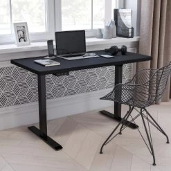 Flash Furniture Electric Height Adjustable Standing Desk - Table Top 48" Wide - 24" Deep
