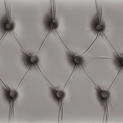 Hewett Velvet Tufted Metal Bench - Inspire Q - Image 6