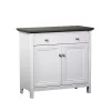 Saint Birch Olivia 2-Door Storage Cabinet, Gray Oak