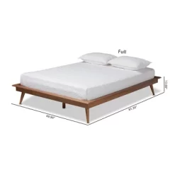 Karine Wood Platform Bed Frame - Baxton Studio