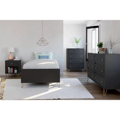 6 Drawer Owen Dresser Black - Novogratz - Image 6