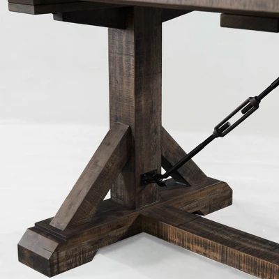 Flynn Extendable Dining Table Walnut Brown - Picket House Furnishings - Image 3