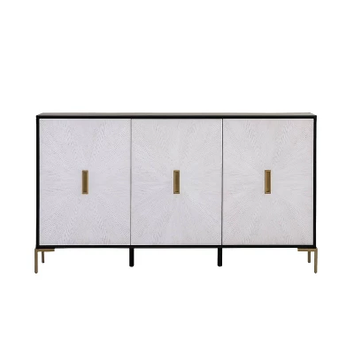 65" Tori Starburst Console White/Black - Abbyson Living - Image 2