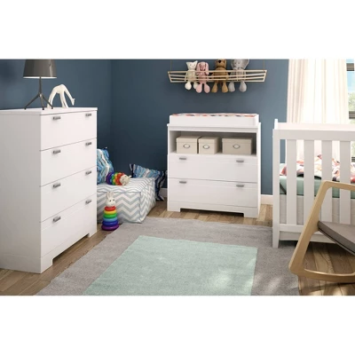Reevo 4-Drawer Chest Pure White - South Shore