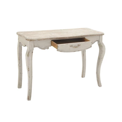 Farmhouse Vintage Console Table White - Olivia & May - Image 2