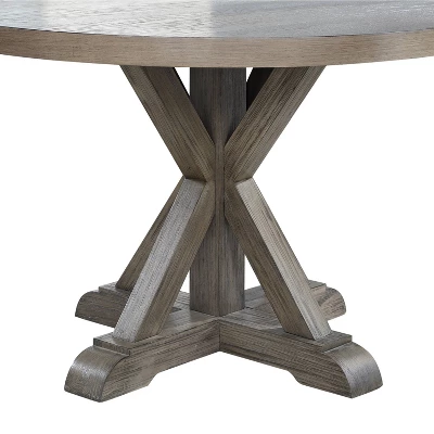 48" Molly Round Dining Table Gray - Steve Silver Co. - Image 2