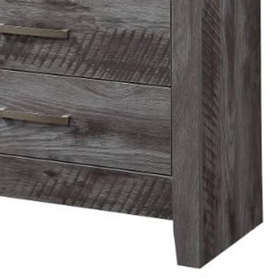 31" Vidalia Bedroom Set Rustic Gray Oak - Acme Furniture - Image 4