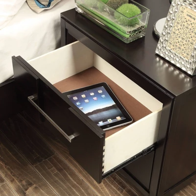 Dendro 2 Drawer Nightstand Espresso - HOMES: Inside + Out - Image 3