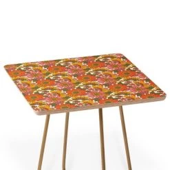 ThirtyOne Illustrations Spring In Retro Side Table - Deny Designs