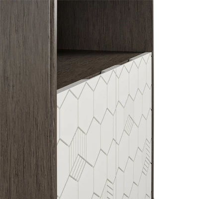 Olivia Storage Cabinet Gray Oak - Cosmoliving By Cosmopolitan - Image 6