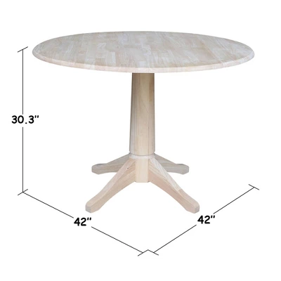 30.3" Jeremy Round Dining Table Blue - International Concepts - Image 7