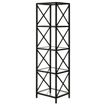 18" Wide Black Bronze Bookcase - Henn&Hart - Image 5