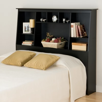 Full/Queen Tall Slant Back Bookcase Headboard - Prepac