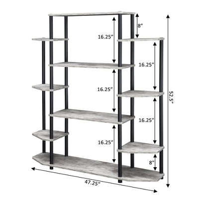 52.5" Designs2Go Wall Unit Bookshelf - Breighton Home - Image 3