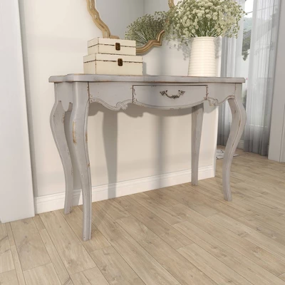 Farmhouse Vintage Console Table White - Olivia & May - Image 10