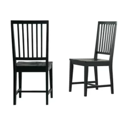 Set Of 2 Vienna Wood Dining Armless Chairs - Alaterre Furniture