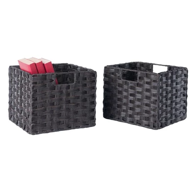 54.8" 5pc Leo Storage Shelf With Baskets Espresso/Chocolate - Winsome - Image 10